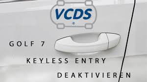 Vcds Golf 7 Keyless Entry Exit Deaktivieren Youtube
