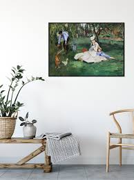 The monet family in their garden at argenteuil. The Monet Family In Their Garden At Argenteuil Poster Posteryard Snygga Posters Online