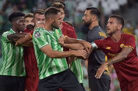 Roma vs sevilla soccer match. K2nrknvixfje M
