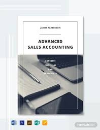 Free Accounting Book Cover Template In 2020 Book Cover Template Cover Template Accounting Books