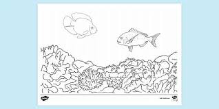 More 100 coloring pages from nature coloring pages category. Free Coral Reef Colouring Sheet Colouring Sheets