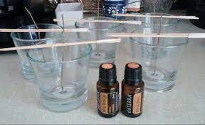 This tutorial includes how much essential oils to add to candles. Making Soy Candles With Doterra Oils Soy Candle Making Healing Oils Doterra Oils