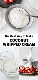 How To Make Coconut Whipped Cream Coconut Milk Recipes Coconut Whipped Cream Recipe Coconut Recipes