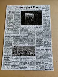 Elaine hinzey is a fact checker, writer, researcher, and registered dietitian. Completed My First Puzzle Front Page Of The Ny Times The Day I Was Born Jigsawpuzzles