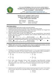 .untuk menyelesaikan tugas matematika, maka waktu yang dia luangkan untuk menyelesaikan tugas ipa adalah. Pat Mtk 7 Pages 1 5 Flip Pdf Download Fliphtml5