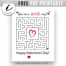They are simple and easy and kids absolutely love them! Free Valentine Card You Re Amazing Maze