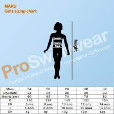 Maru Girls Size Chart