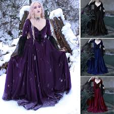 We kept cersei lannister's character in mind while working on this dress. Women Vintage Medieval Dress Renaissance Gowns Dark Gothic Floor Length Dress Sexy V Neck Fantasy Cosplay Dresses Wish