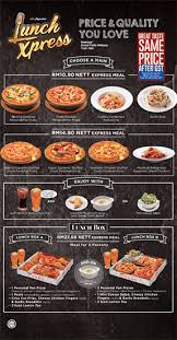 Pizza Hut Lunch Express Promotion In Malaysia Lunch Pizza Hut Lunch Menu