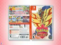 Pokémon sword and shield & pocket monster 2019. Pokemon Sword Cover Art Replacement Dual Sided Insert Case Nintendo Switch Ebay