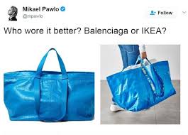 Ikea Bag Vs Balenciaga Bags Balenciaga Shopping Bag Drawing Bag