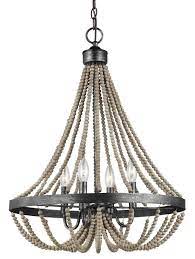 The beaded curtains give this fixture just the right farmhouse look. Hub 4 Light Candle Style Empire Chandelier With Beaded Accent Gold Chandeliers Dining Room Beaded Light Fixture Chandelier Bedroom