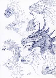 How to draw a dragon head. Pin On Art