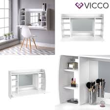 Vicco Mesa De Maquillaje De Pared Max White Tocador De Mesa Belleza De Mesa Wall Table Wall Mounted Dressing Table White Dressing Tables