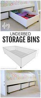 A Diy Tutorial To Build Storage Bins To Fit Under The Bed Make That Underbed Space 100 Functional Wi Diy Storage Bed Under Bed Storage Bins Under Bed Storage