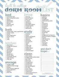 Dorm Room Checklist Free Printable How To Nest For Less Dorm Room Checklist Girls Dorm Room Dorm Checklist