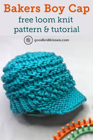 Sometimes the best things in life are free. Bakers Boy Cap Goodknit Kisses Loom Knitting Tutorial Loom Knitting Patterns Hat Loom Knitting Stitches