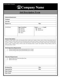We have 100+ cover letter examples by type and industry to help. Explore Our Example Of Simple Job Description Template Job Description Template Job Description Job