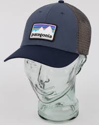 Founded way back when in 1973, patagonia hats are an excellent opportunity to put your california cap on and radiate some west coast cool. Patagonia Shop Sticker Patch Lopro Trucker Hat Blue Mens Cap Cotton