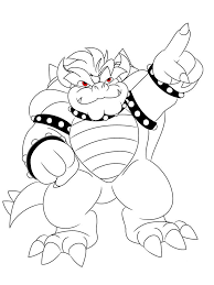 Giga Bowser Coloring Pages Coloring Pages Cartoon Coloring Pages Villain Character