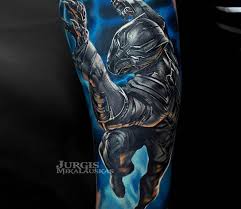 Under his leadership, the african nation of wakanda has flourished as one of enhance your marvel experience. Black Panther Tattoo By Jurgis Mikalauskas Post 21014