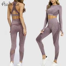 Your comfort is our focus, and yogaoutlet sells some of the trendiest and best performing yoga clothing brands like lucy, marika, moving comfort, alo, prana, and be love for you to outfit your body in the best and to keep your studio to street looks fashionable and flattering. Seamless Sports Training Set Yoga Clothing Gym Running Clothes Women S Fitness Bra Long Sleeve Top Sports Yoga Pants Suit Yoga Sets Aliexpress