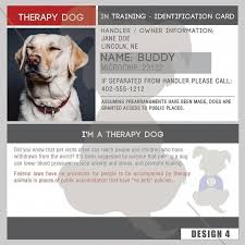 Id Card Therapy Dog In Training Birddogtraining Therapy Dogs Emotional Support Animal Service Dogs