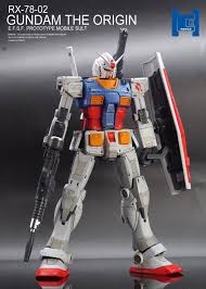 Custom Build Mg 1 100 Rx 78 02 Gundam The Origin Ver Gundam Custom Gundam Gundam Toys