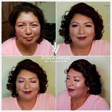 Before After Mother Of The Quinceanera Hair And Makeup Jessicahairmua Hairmua Com Hair Makeup B Hair And Makeup Artist Quinceanera Hairstyles Hair Makeup