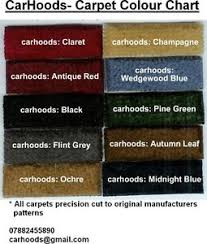 Details About Hillman Chrysler Hunter Minx Humber Sceptre Rootes Carpet Set Choice Colours New