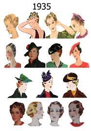 1940s Fashion Hairstyles Hat And Hair Styles Fashion History 1930 Fashion Gallery 1930s Hair Fashion History Hats Vintage
