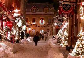 Winters Night Quebec City Canada Christmas Lights Canada Christmas Christmas In The City