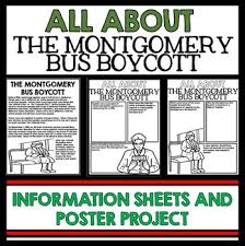 The montgomery bus boycott case study. Montgomery Bus Boycott Black History Month Unit Poster Project And Information