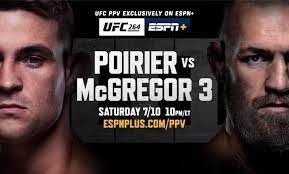 The ufc gets back to the apex facility in las vegas for another ufc fight night card saturday, june 19th live on espn+. Ufc 264 Poirier Vs Mcgregor 3 Live Saturday On Espn Espn Press Room U S