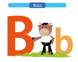 Letter B And Funny Cartoon Bull Animals Alphabet A Z Cute Zoo Alphabet In Vector For Kids Learning English Vocabu In 2020 Animal Alphabet Kids Learning Funny Cartoon