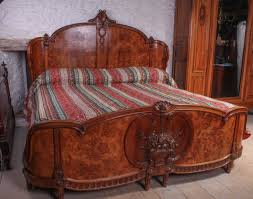 Rare Fabulous Double Corbeille Burr Walnut Emperor Size Bed Bed Emperor Size Bed Furniture