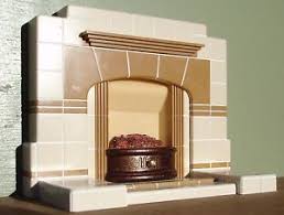 Dolls House 12th Scale 1940 S Tiled Fireplace Ebay