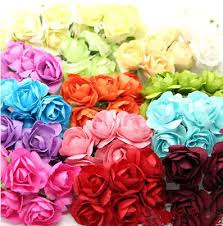 Paper is all you need to make these origami flowers. 17 Colors For Selection 144 Bunches 864pcs Miniature Paper Rose Craft Supplies For Scrapbook Card Making Free Shipping Paper Roses Paper Roses Craftrose Paper Aliexpress