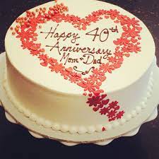 Red Velvet Ruby 40th Anniversary Cake Newleafpastries Com 40th Anniversary Cakes 40th Wedding Anniversary Cake Wedding Anniversary Cakes