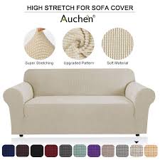 Over 20 years of experience to give you great deals on quality home products and more. Auchen 1 Piece Jacquard Spandex Stretch Loveseat Sofa Couch Slipcover Pure Small Checks Knitted Sofa Cover Furniture Protector For 2 Seater Couch With Elastic Bottom For Kids Loveseat Off White Walmart Com Walmart Com