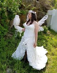 Perfect for a chic outdoor barn wedding. Jaw Dropping Toilet Paper Wedding Dresses From The Annual Competition
