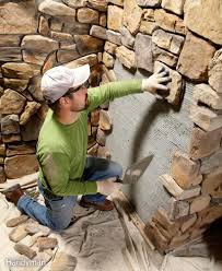 Modern Stone Installation Tips Stone Veneer Stone Rustic Fireplaces