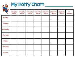 superhero potty training chart