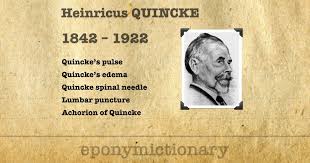 Heinrich Quincke Litfl Medical Eponym Library