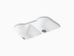Cast iron kohler undermount kitchen sinks. Hartland Undermount Utility Sink W Five Faucet Holes K 5818 5u Kohler Kohler