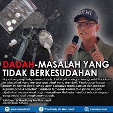 Sejarah pergunaan dadah di malaysia bermula pada awal kurun ke 19 apabila orang cina yang berhijrah ke tanah melayu membawa bersama sama budaya mereka iaitu menghisap candu. ð——ð—®ð—±ð—®ð—µ ð— ð—®ð˜€ð—®ð—¹ð—®ð—µ ð—¬ð—®ð—»ð—´ ð—§ð—¶ð—±ð—®ð—¸ Wan Rosdy Bin Wan Ismail Facebook