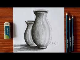 I draw it in artd 101 drawing 1 class in nyit university, i finished it in 7 hr (4 in the class and 3 at home) in a2 paper sheet. Still Life Drawing Step By Step Pencil Shading Process Of Pots Pencil Drawing For Beginners Youtub Still Life Drawing Still Life Pencil Shading Life Drawing