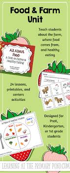 Farm And Food Unit For Preschool Kindergarten Or First Grade Farm Preschool Farm Unit Preschool Lesson Plans