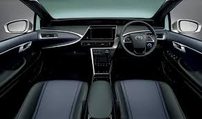 Toyota motor corporation (toyota) today launched the completely redesigned mirai fuel cell electric vehicle (fcev). Toyota Mirai Fuel Cell Sedan Interior Blue Black Toyota Motor Corporation Official Global Website