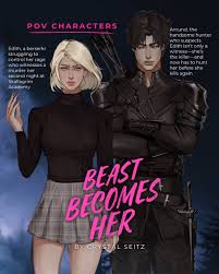 Meet the main characters from Beast Becomes Her! Who are you more excited  to meet: Edith or Amund? Gorgeous art by @lyyzis_art 🩷 📖 About the book:  Netflix's Wednesday meets Norse mythology